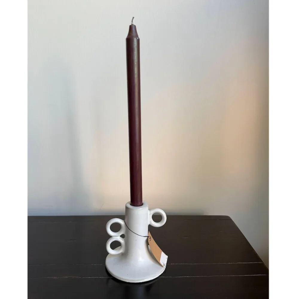 NWT Creative Co-Op Stoneware Taper Holder - Picture 9 of 9